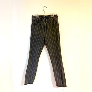 Abercrombie striped skinny jeans